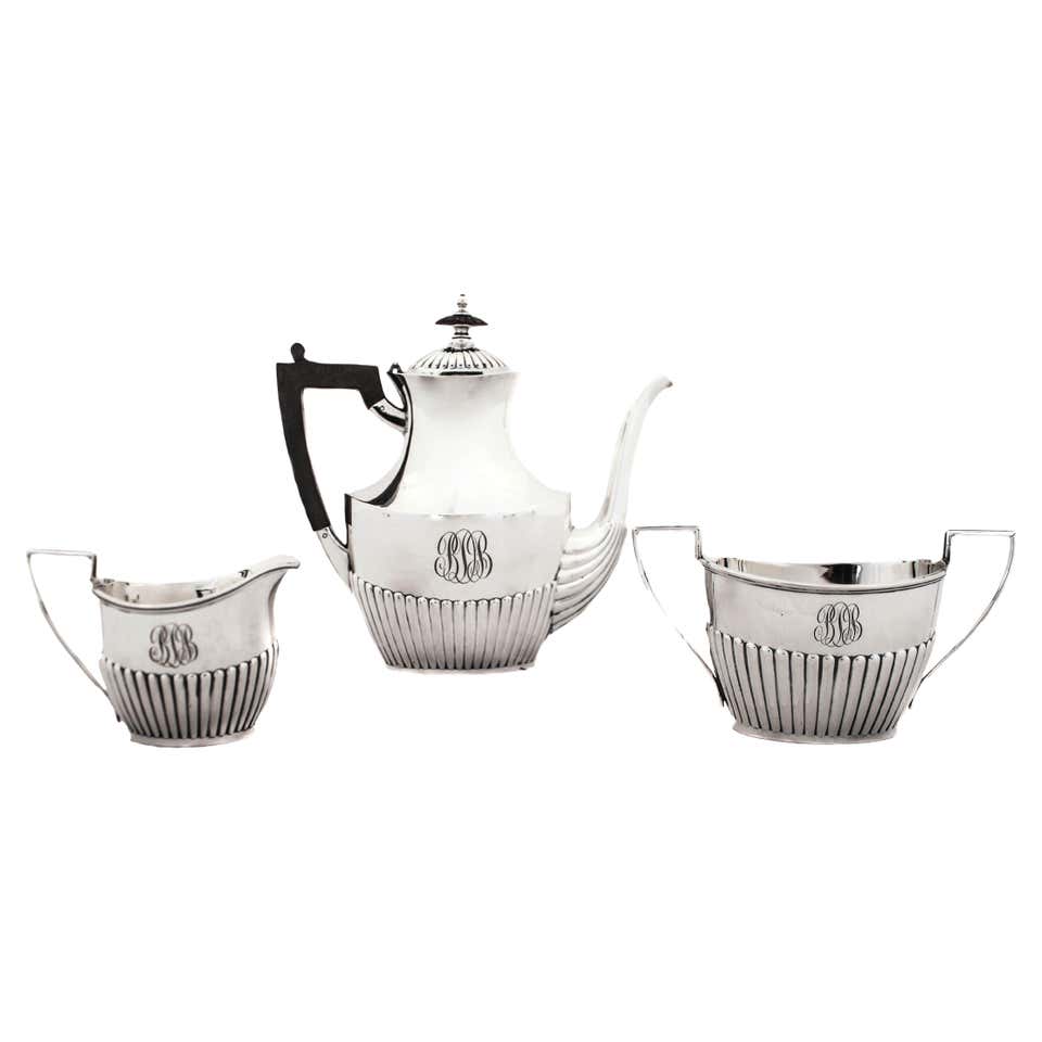 Allan Adler Greek Key Sterling Tea Set For Sale at 1stDibs | greek tea set