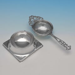 Art Deco Sterling Silver Tea Strainer Hallmarked in 1925/26