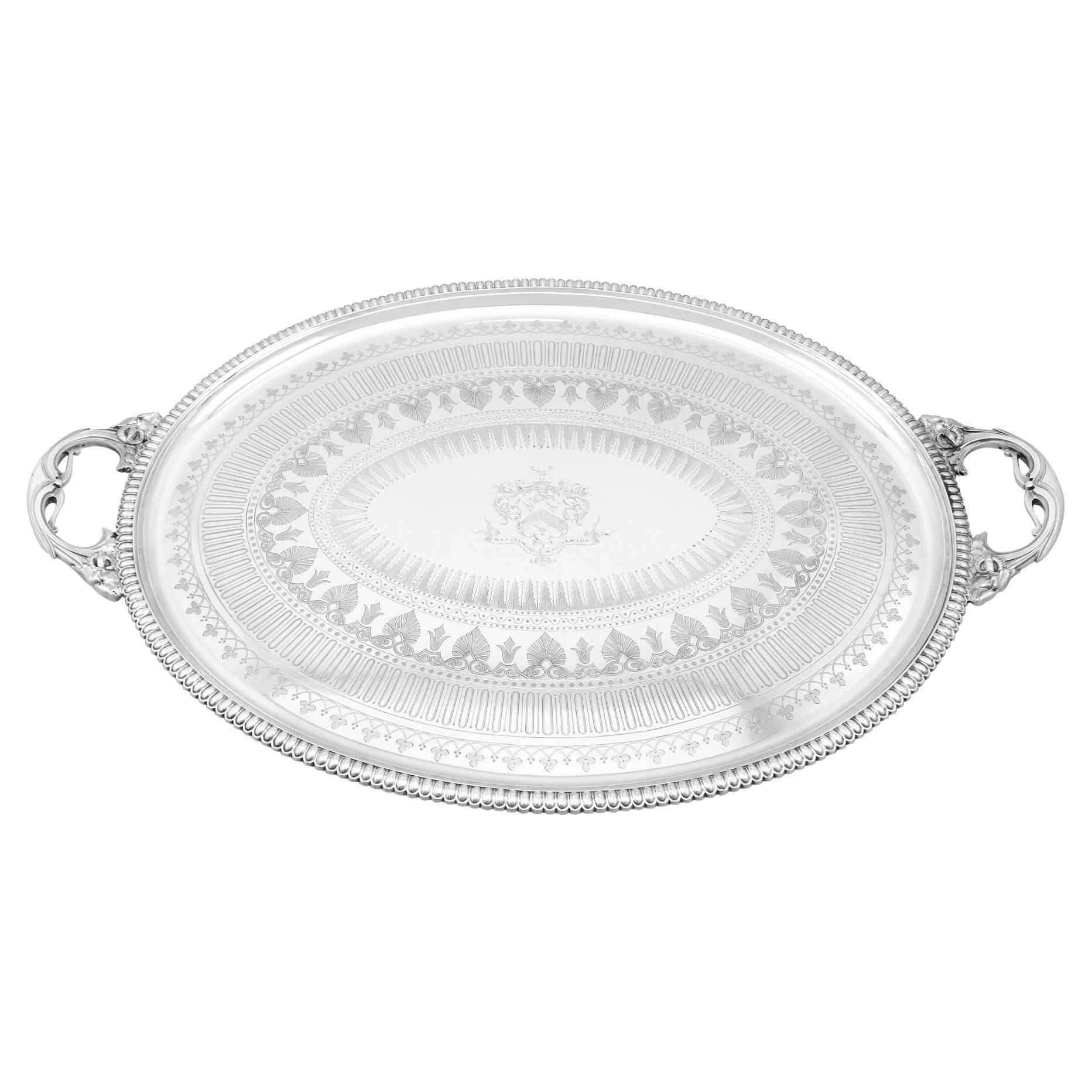 Birks Sterling Silver Tea Tray For Sale at 1stDibs