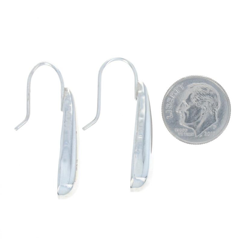 Women's Sterling Silver Teardrop Drop Earrings - 925 Pierced Mexico For Sale