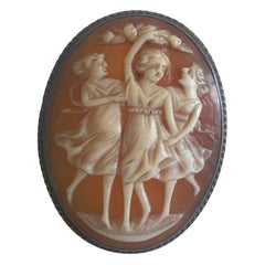Sterling Silver "Three Muses" Cameo Ring