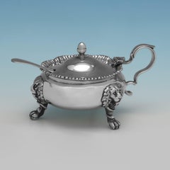 Sterling Silver Three-Piece Condiment Set by Marlow Brothers, 1995