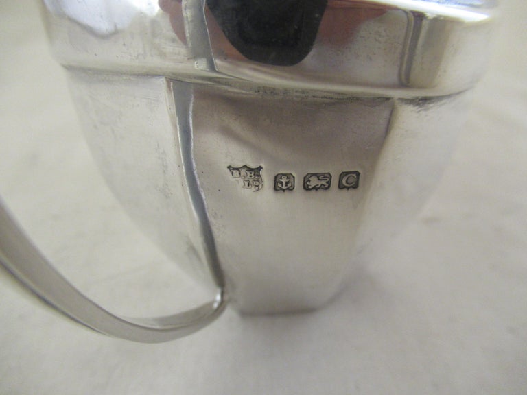 Sterling Silver Three Piece Teaset, Hallmarked:-Chester 1926 and ...