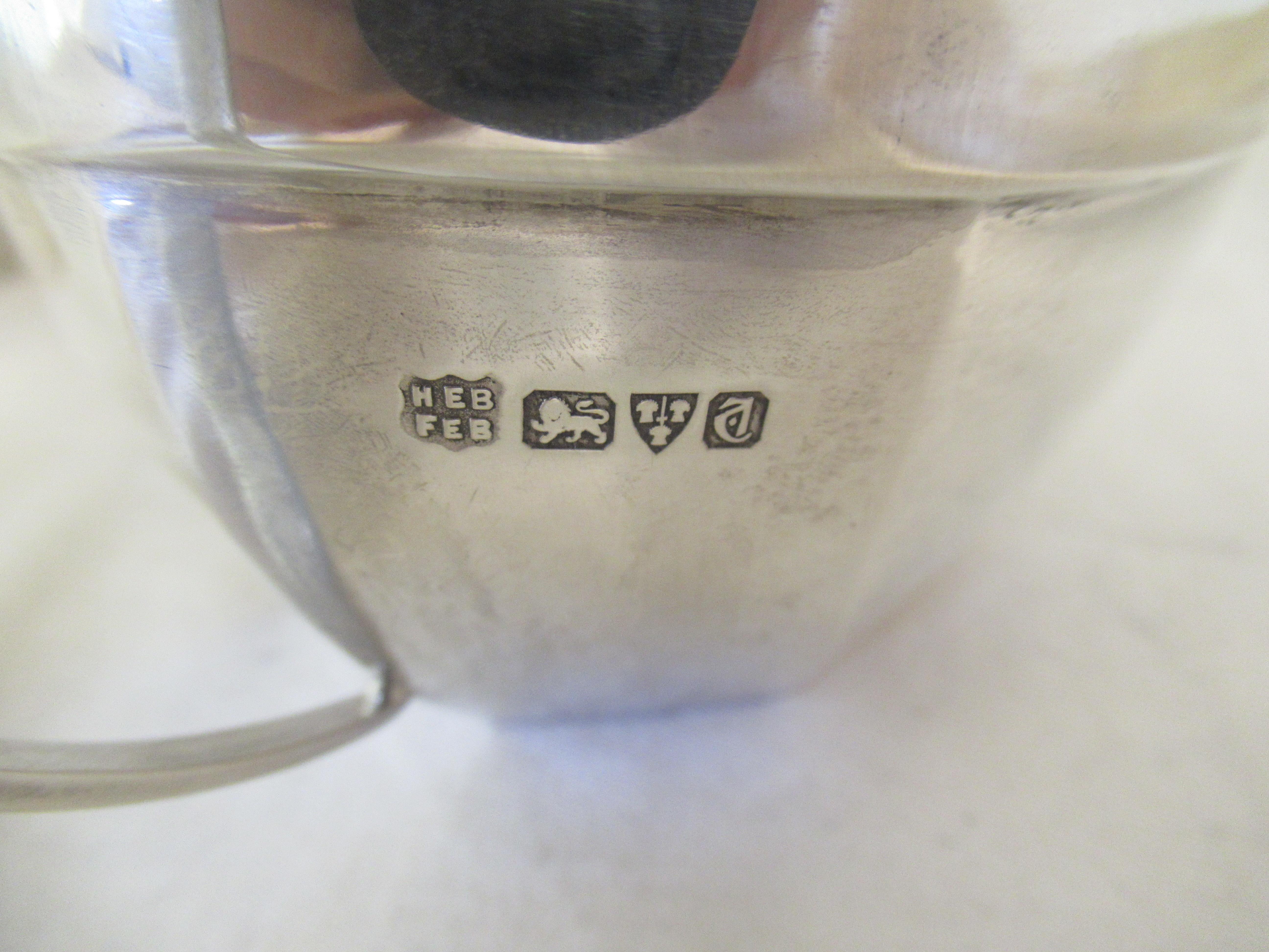 Early 20th Century Sterling Silver Three Piece Teaset, Hallmarked:-Chester 1926 & Birmingham:-1927 For Sale