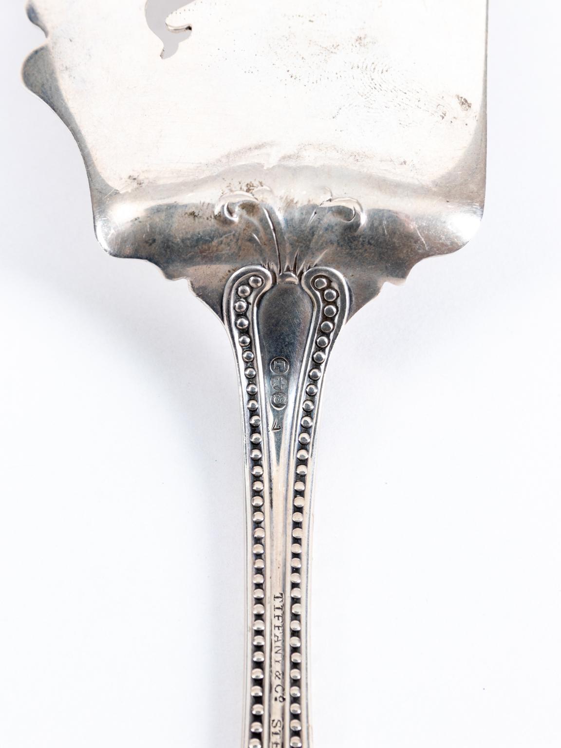 Art Nouveau Sterling Silver Tiffany and Company Server For Sale