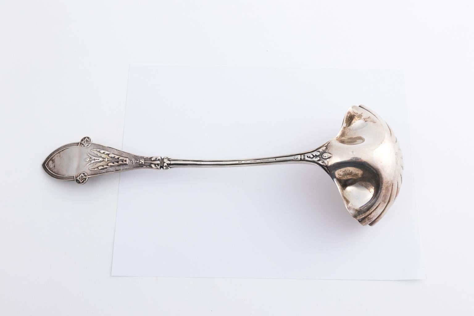 Sterling Silver Tiffany & Co. Soup Ladle, circa 1870s In Good Condition For Sale In Stamford, CT