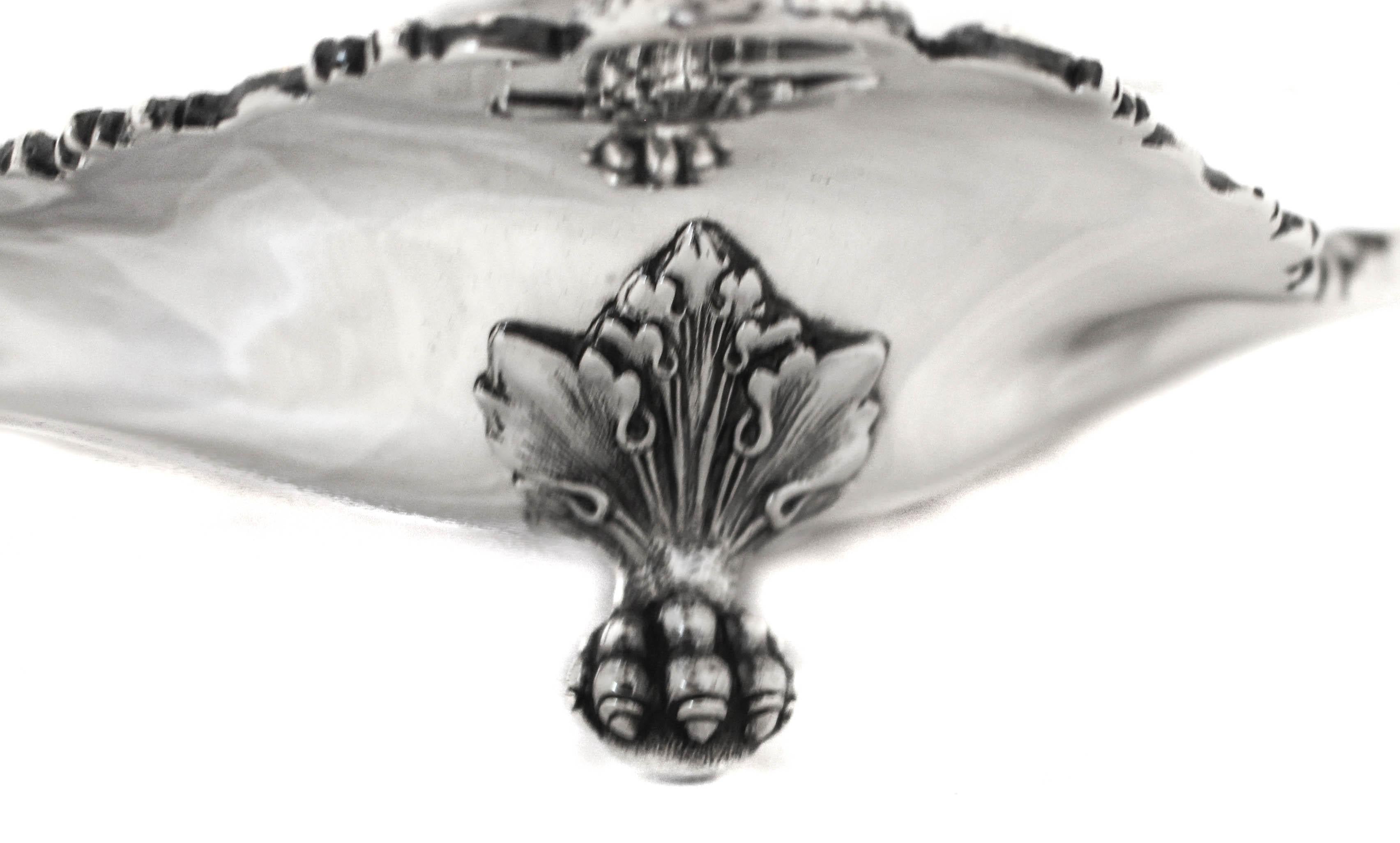 Fine XIX secolo Vassoio per asparagi Tiffany in argento massiccio in vendita