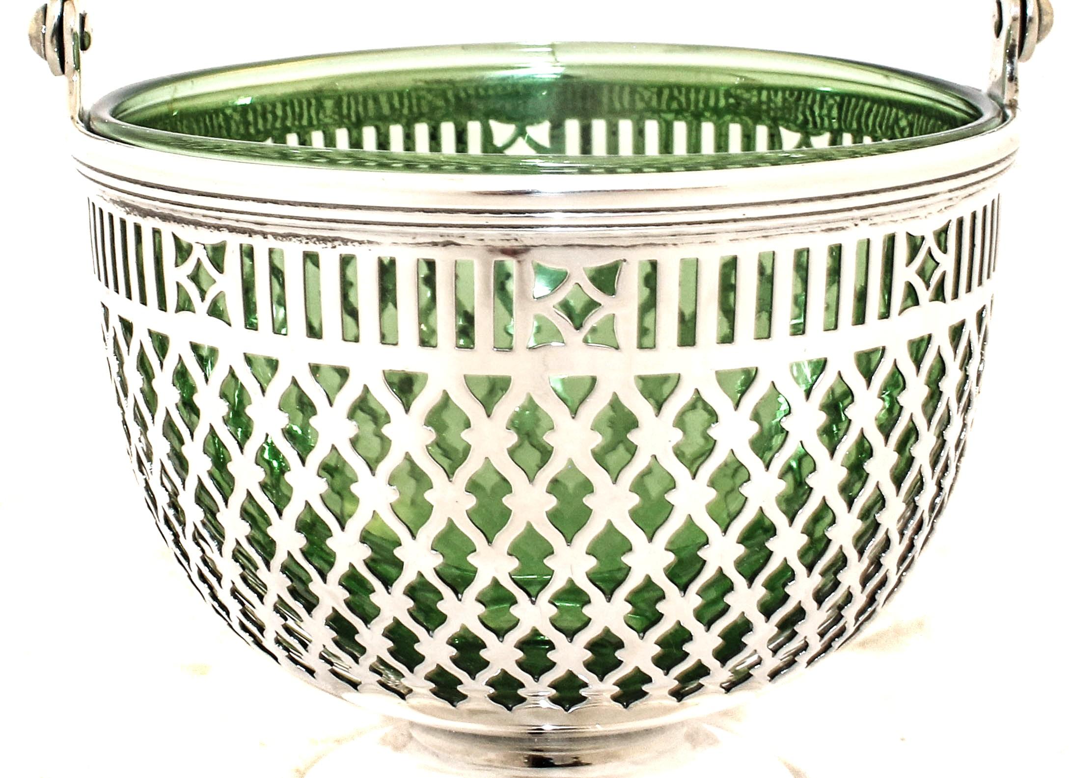 Cesta Tiffany de plata de ley principios del siglo XX en venta