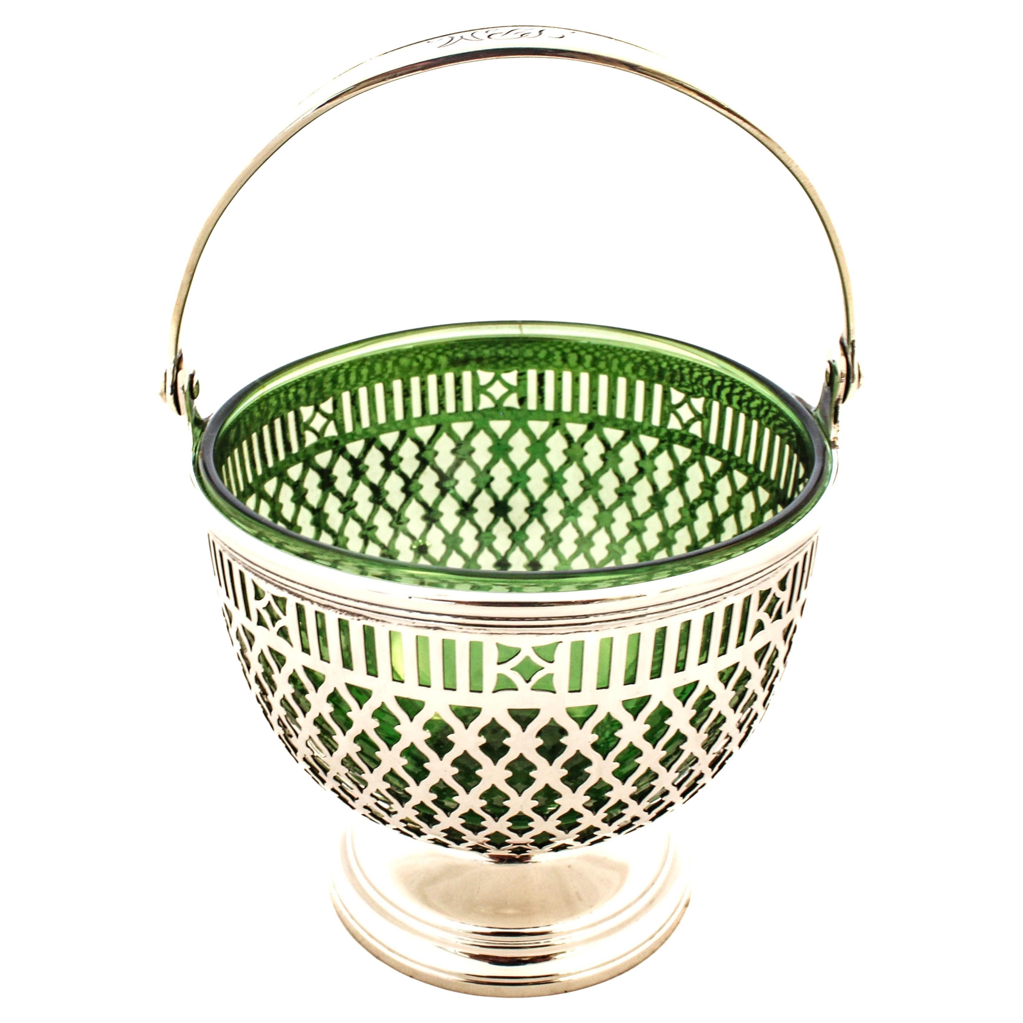 Cesta Tiffany de plata de ley en venta