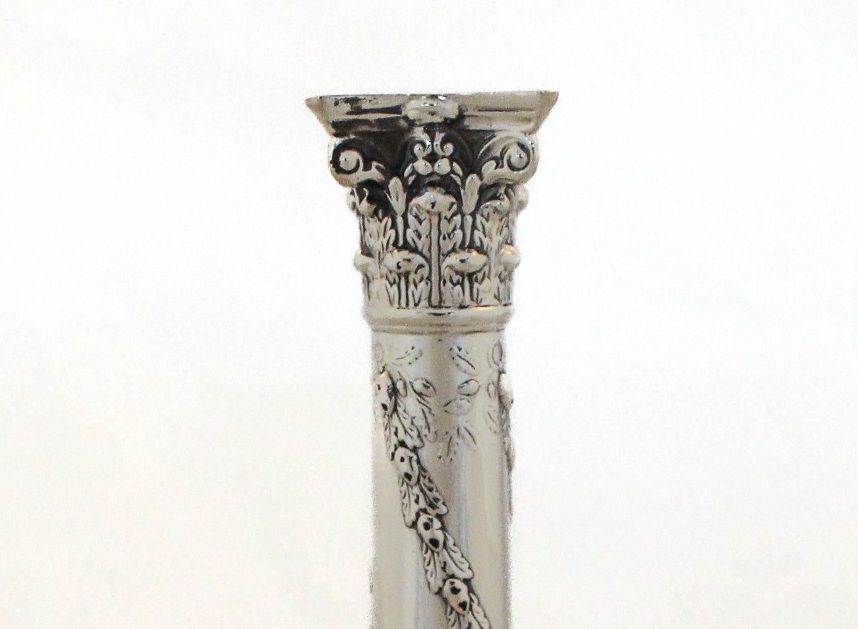 Candeleros Tiffany de plata de ley Inglés en venta