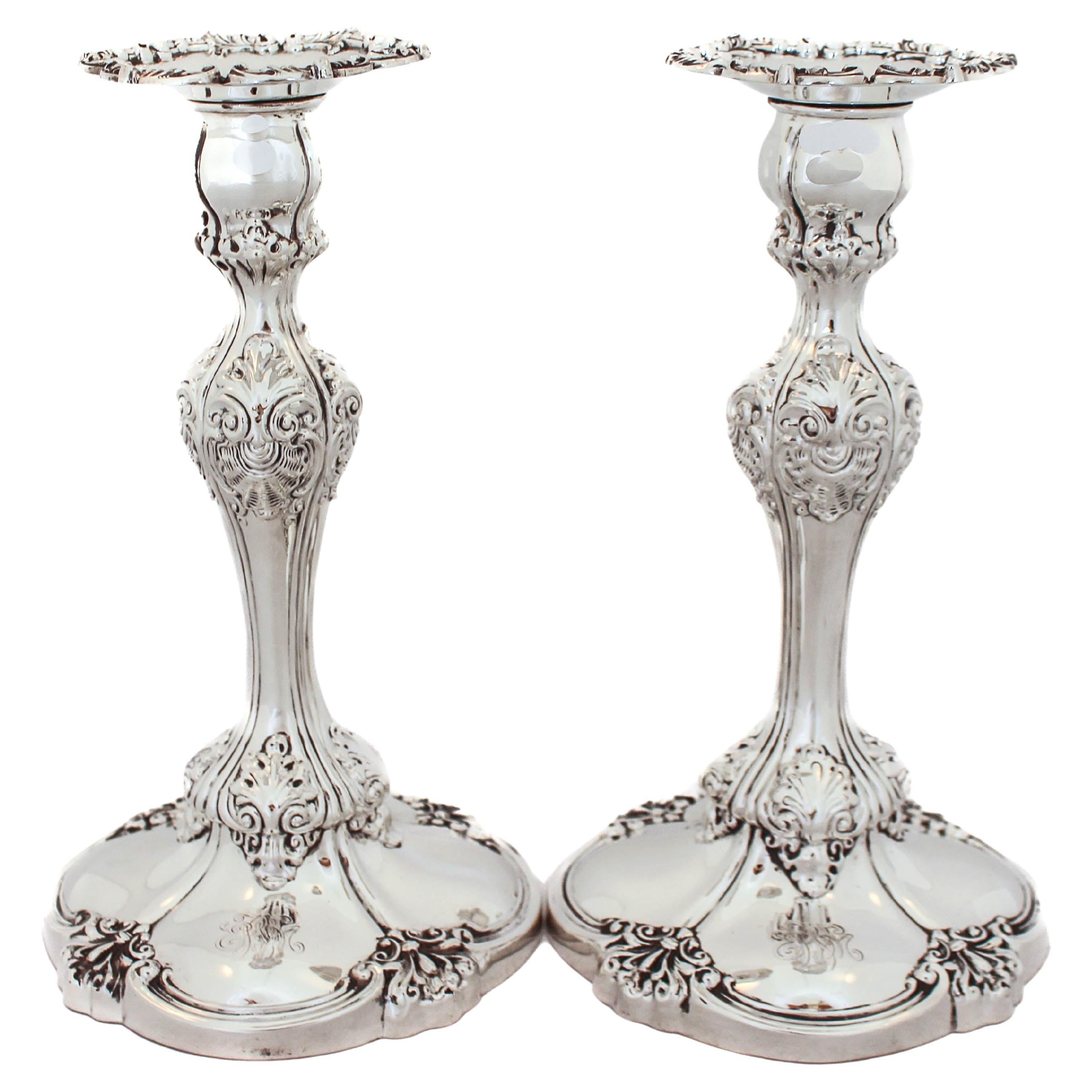 Sterling Silver Tiffany Candlesticks