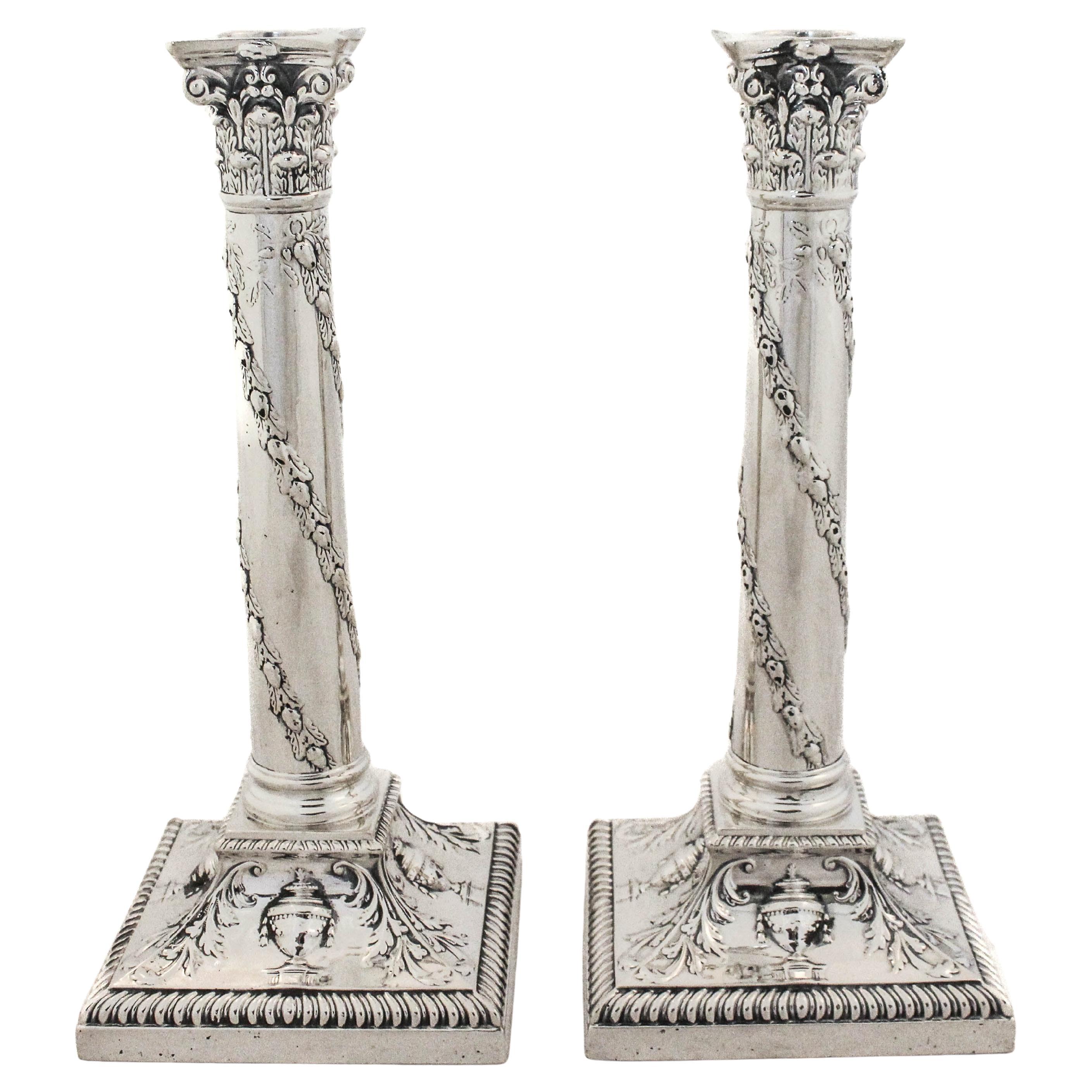 Sterling Silver Tiffany Candlesticks