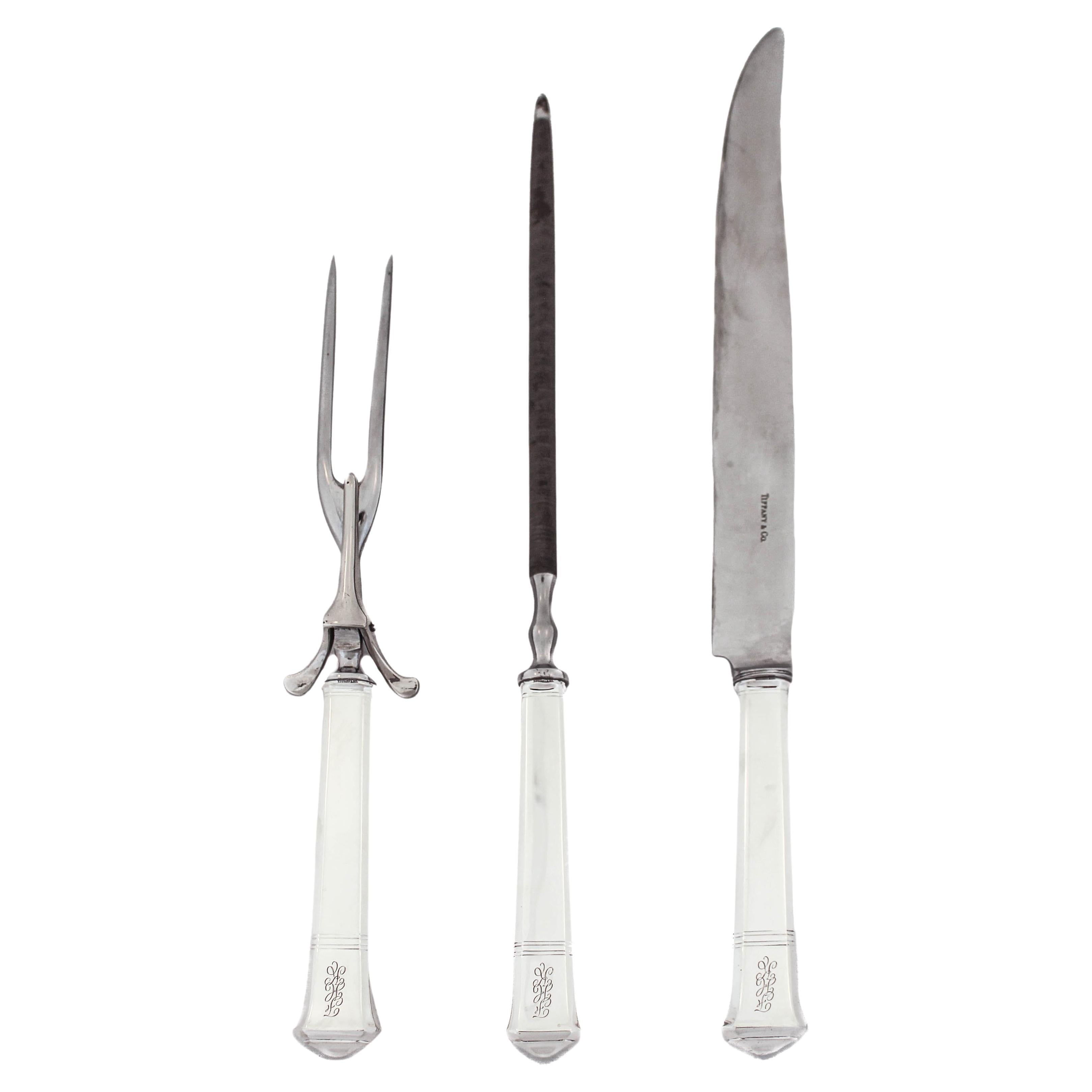 Sterling Silver Tiffany Carving Set