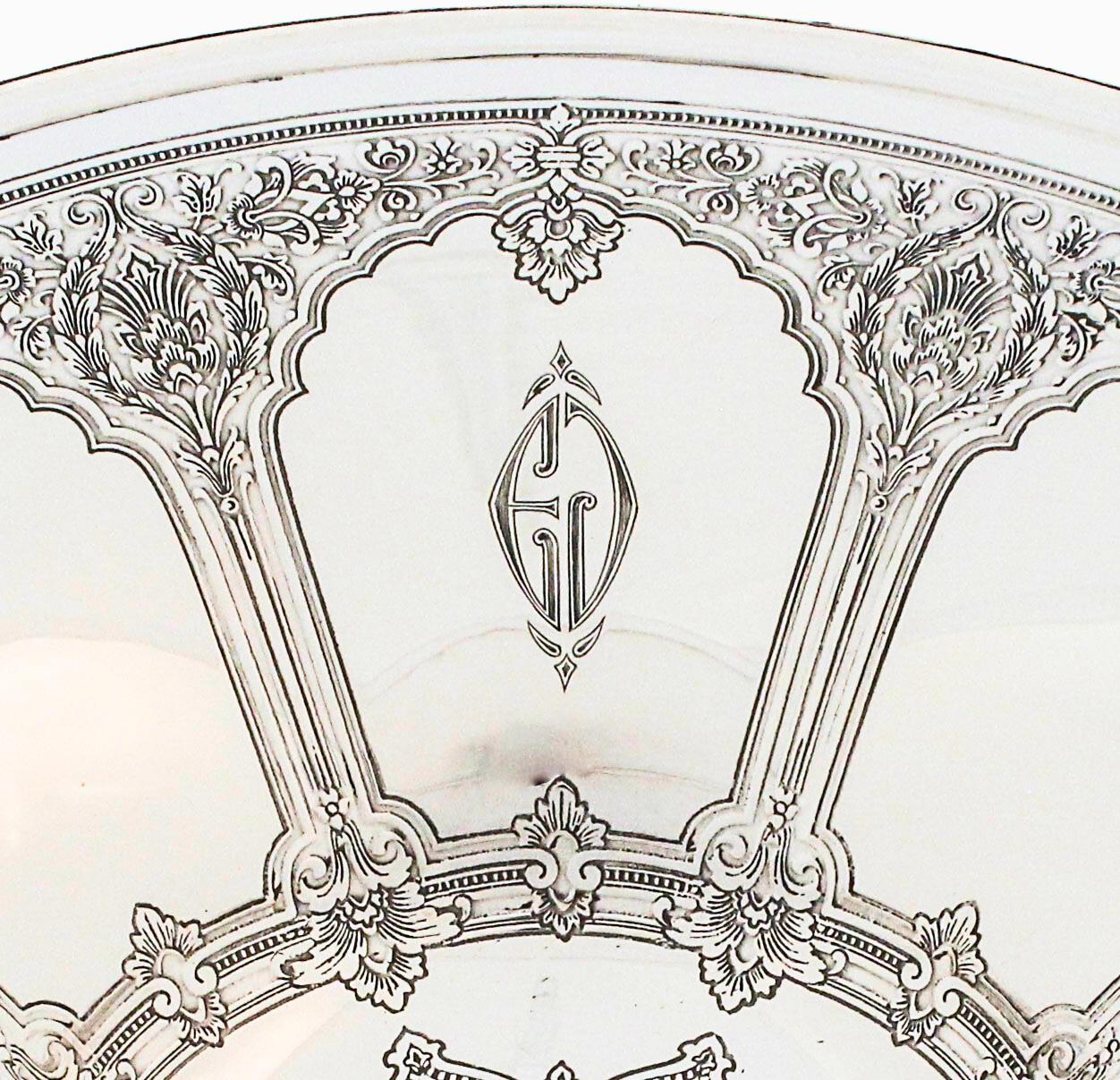 Sterling Silver Tiffany Centerpiece In Excellent Condition For Sale In Brooklyn, NY