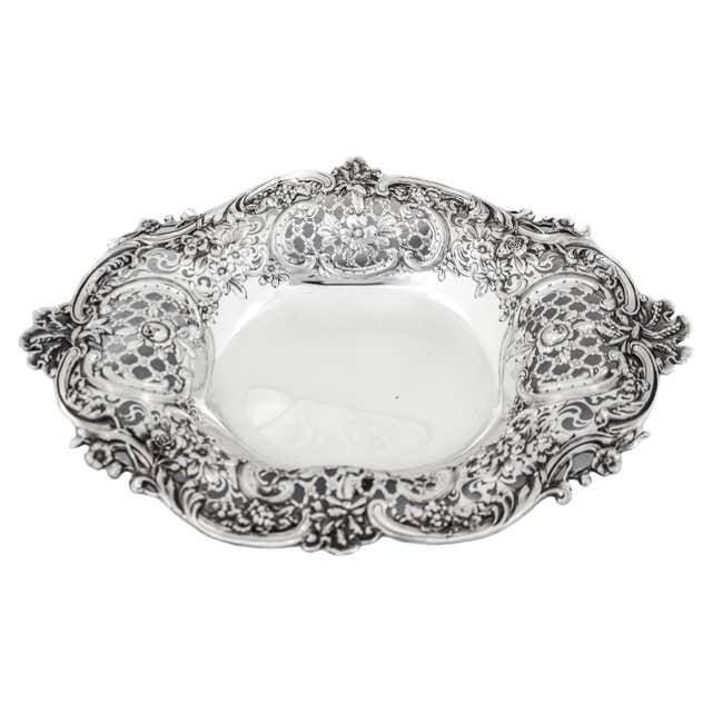 Raymond Ruys Art Deco Silver and Wood Centerpiece, 1925 For Sale at 1stDibs