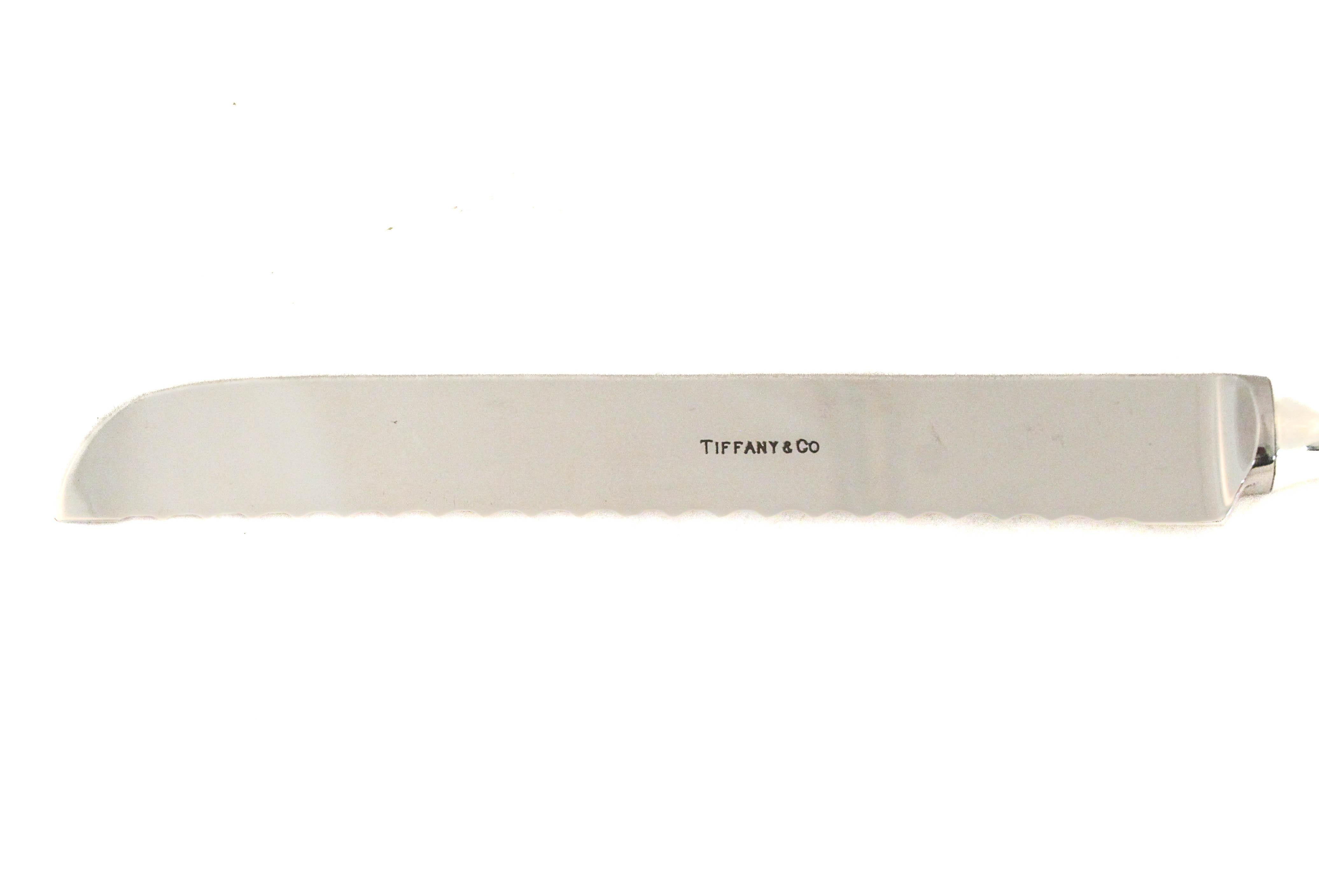 Coltello per Challah Tiffany in argento 925 In condizioni ottime in vendita a Brooklyn, NY