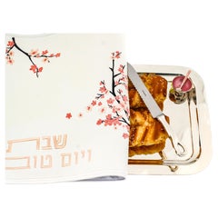 Cuchillo Challah Tiffany de plata de ley