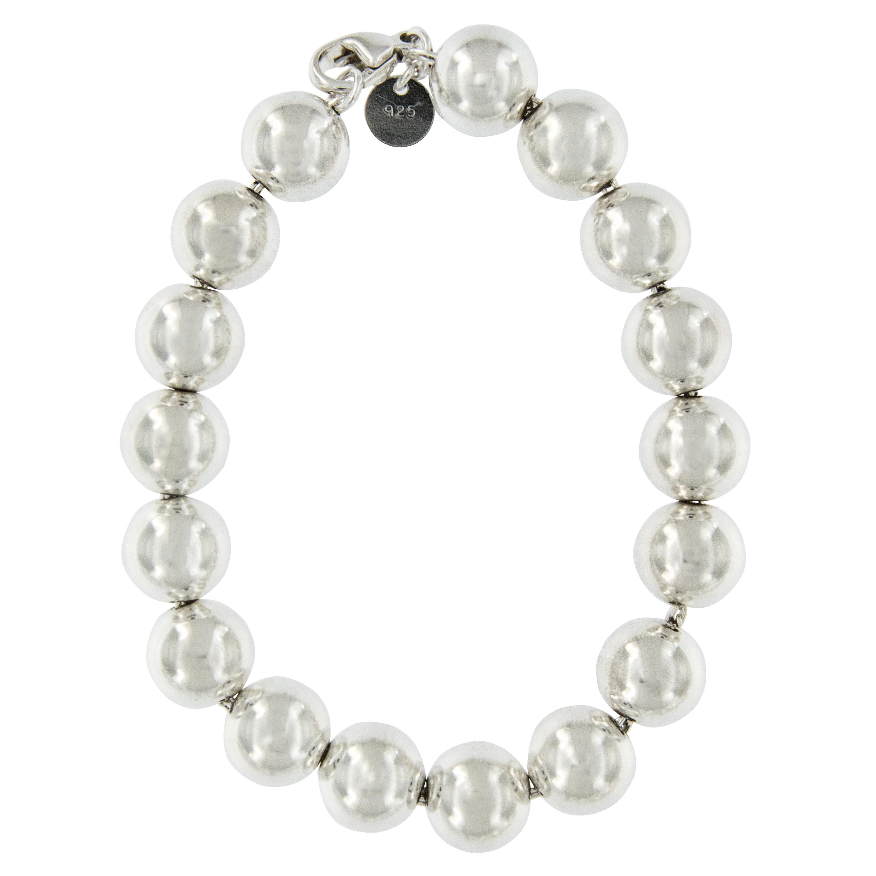 tiffany sterling bead bracelet
