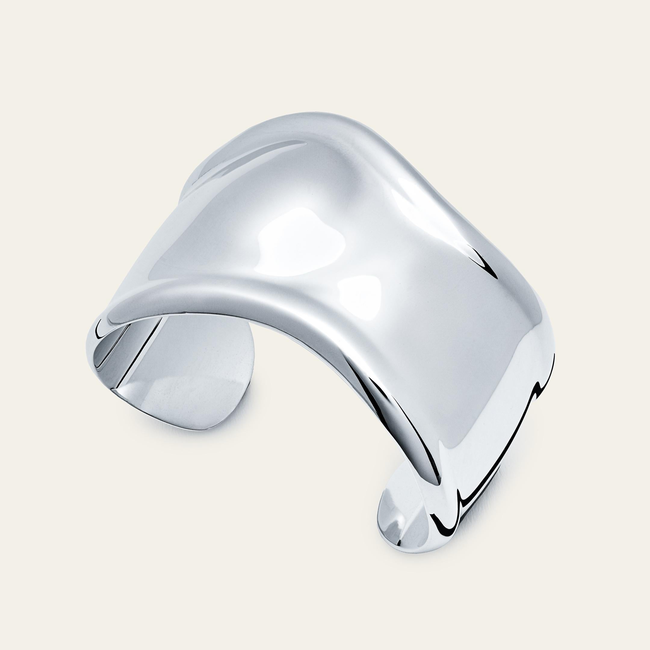 Sterling Silver Tiffany & Co. Small Bone Cuff by Elsa Peretti In New Condition For Sale In New York, NY