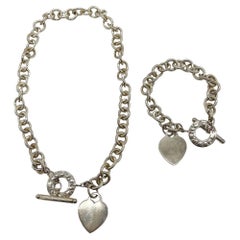 Sterling Silver Tiffany & Co. Chain Necklace & Bracelet Set