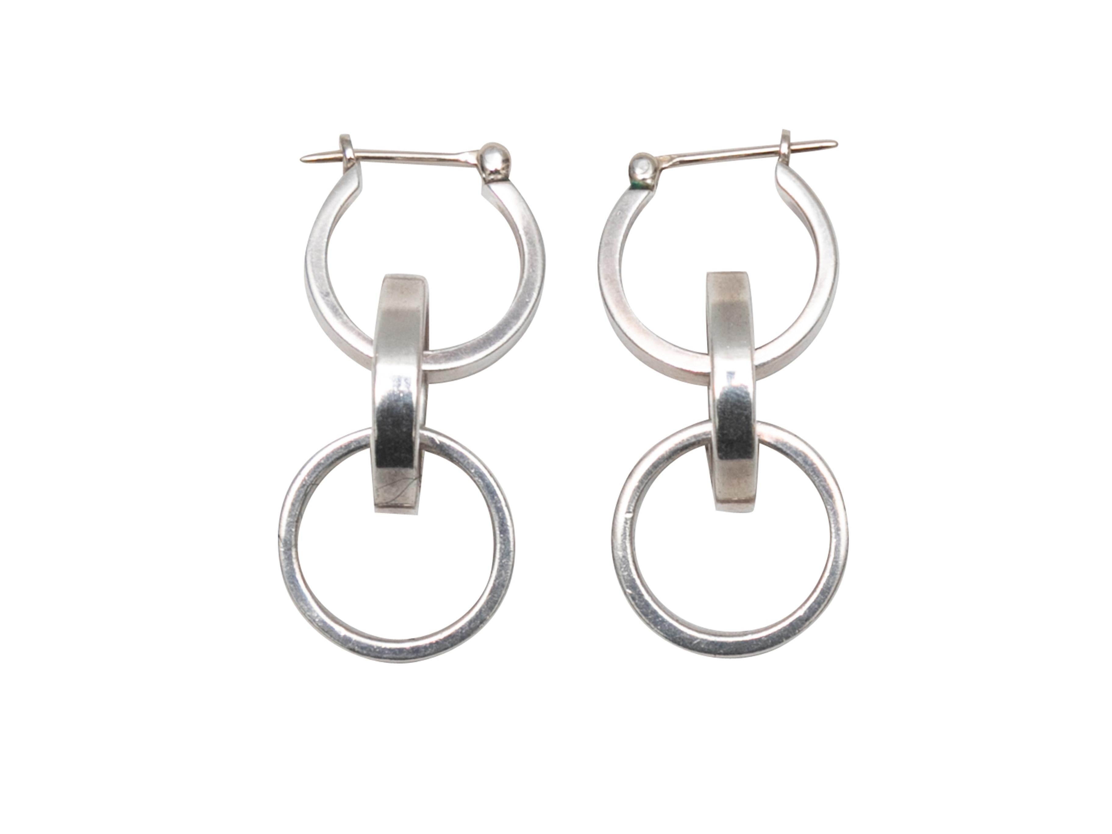 A. Silver Tiffany & Co. Orecchini a cerchio triplo Paloma Picasso In condizioni buone in vendita a New York, NY
