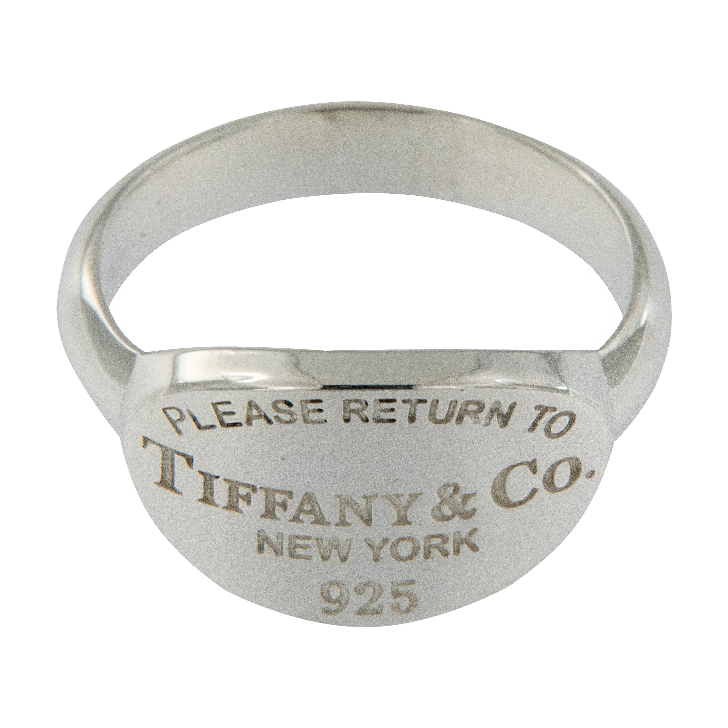 Iconic vintage Tiffany & Co. sterling silver ring from their 