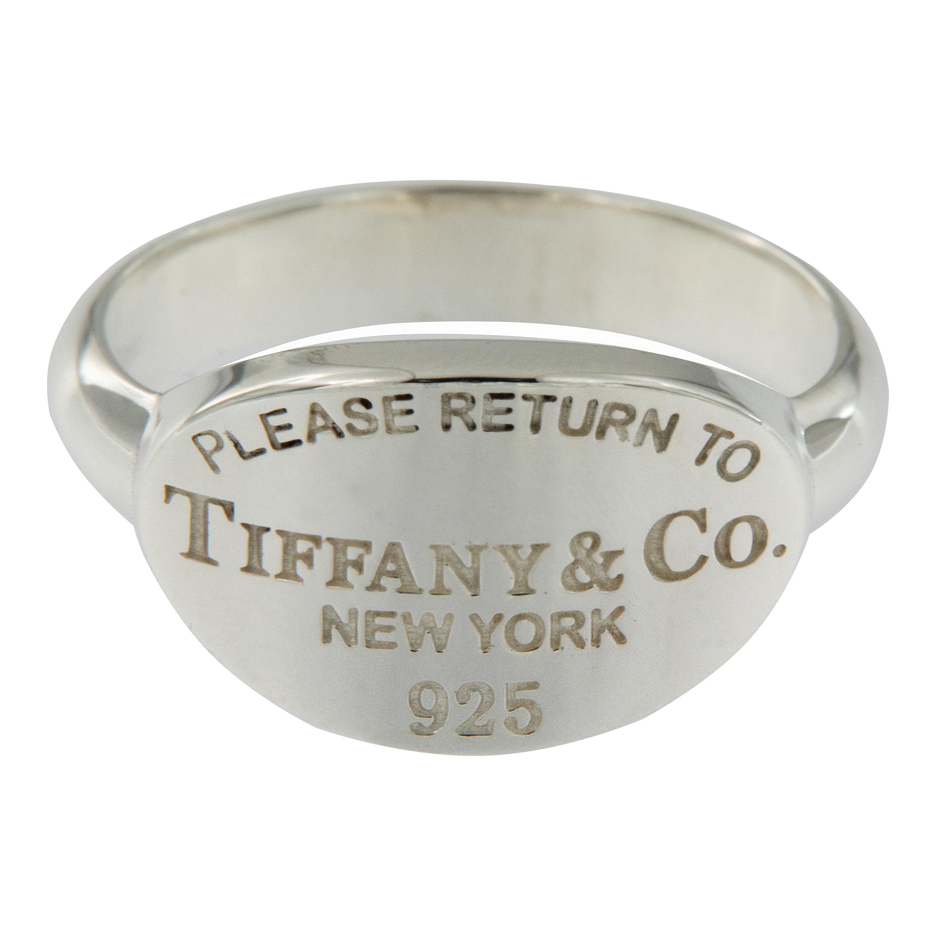 return to tiffany ring silver