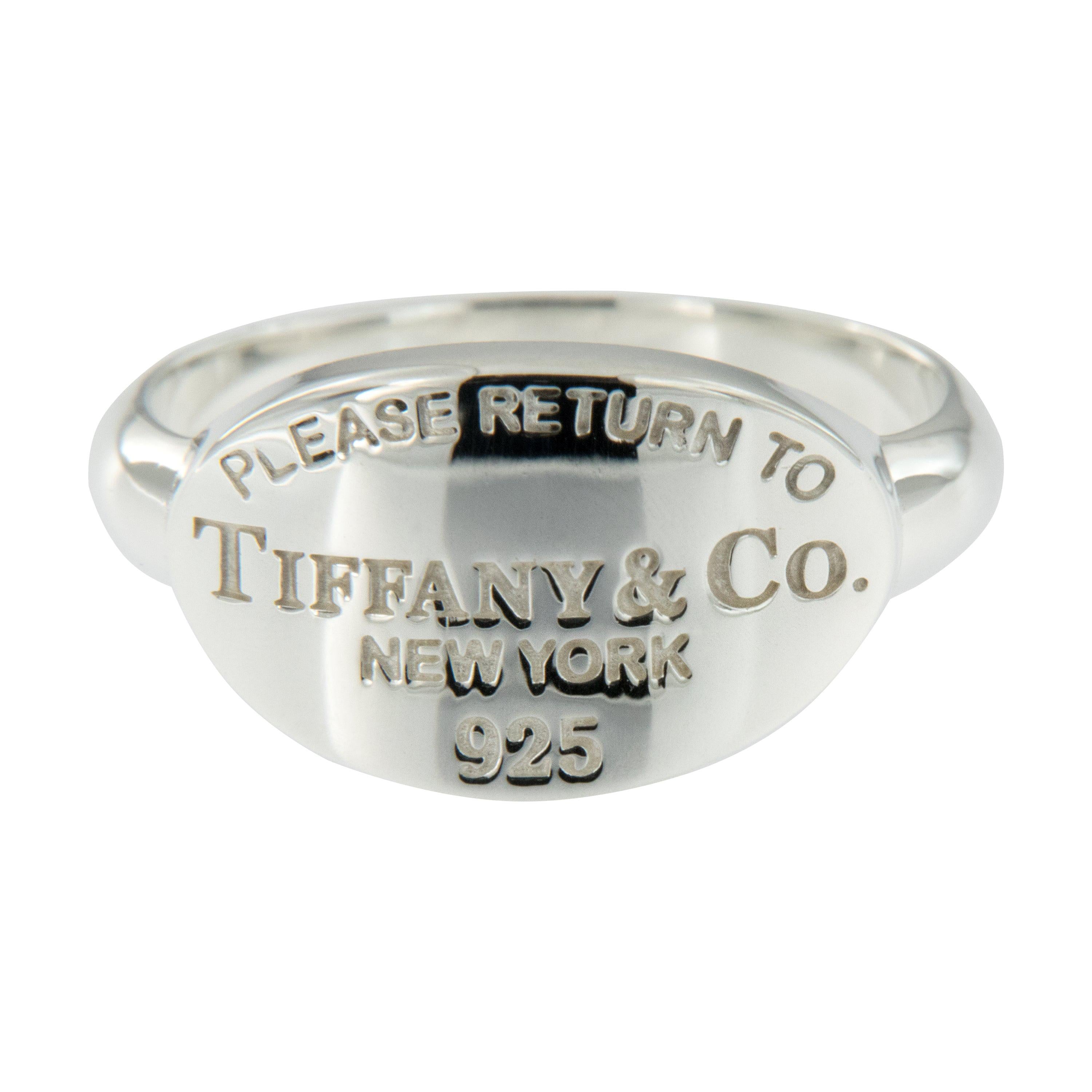 tiffany and co sterling silver rings