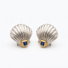 Sterling Silver TIFFANY & CO. SHELL EARRINGS