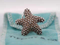 Sterling Silver Tiffany & Co Starfish Clip Earrings