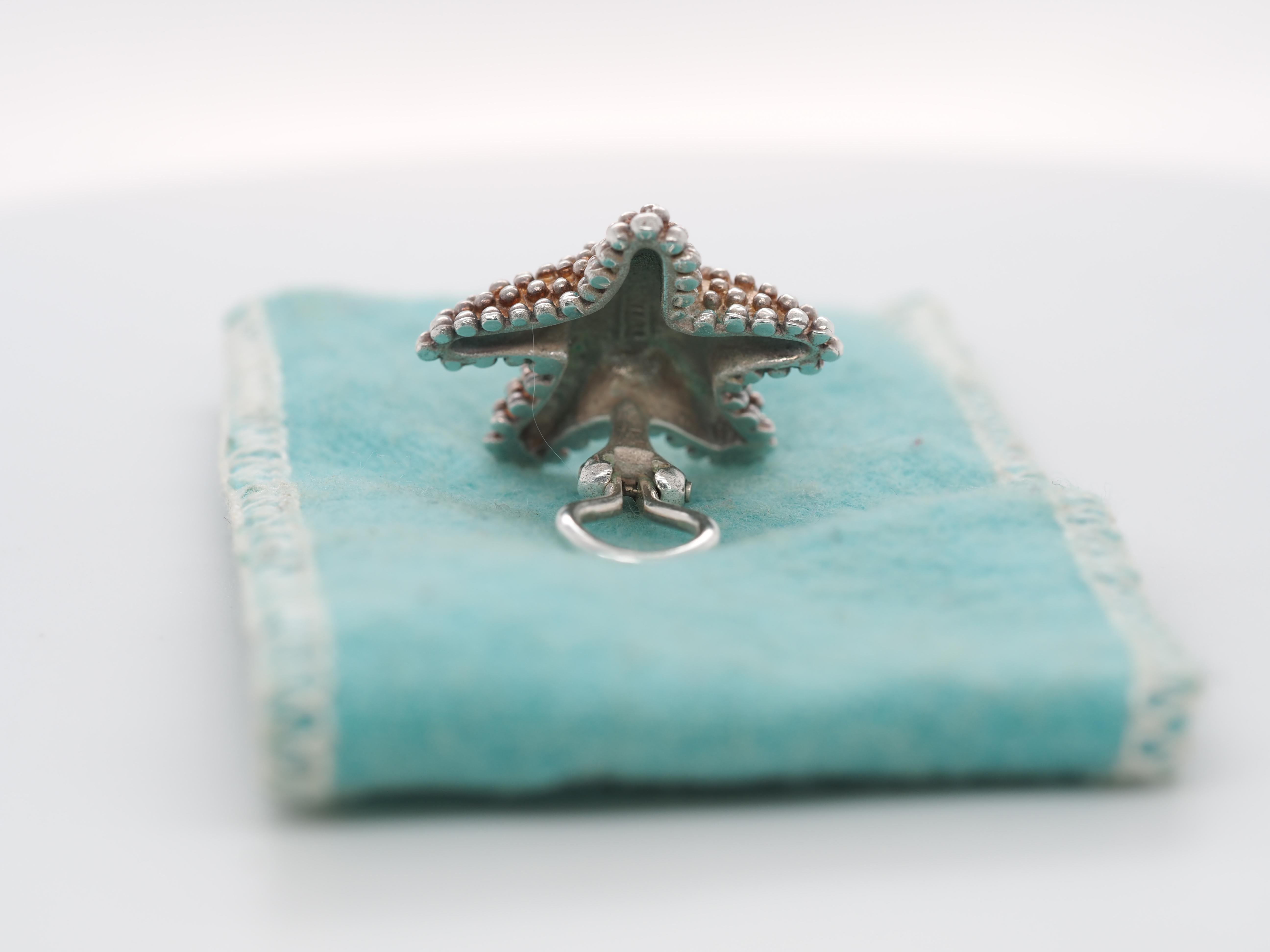 Tiffany & Co. Boucles d'oreilles à clip étoile de mer en argent sterling en vente 2