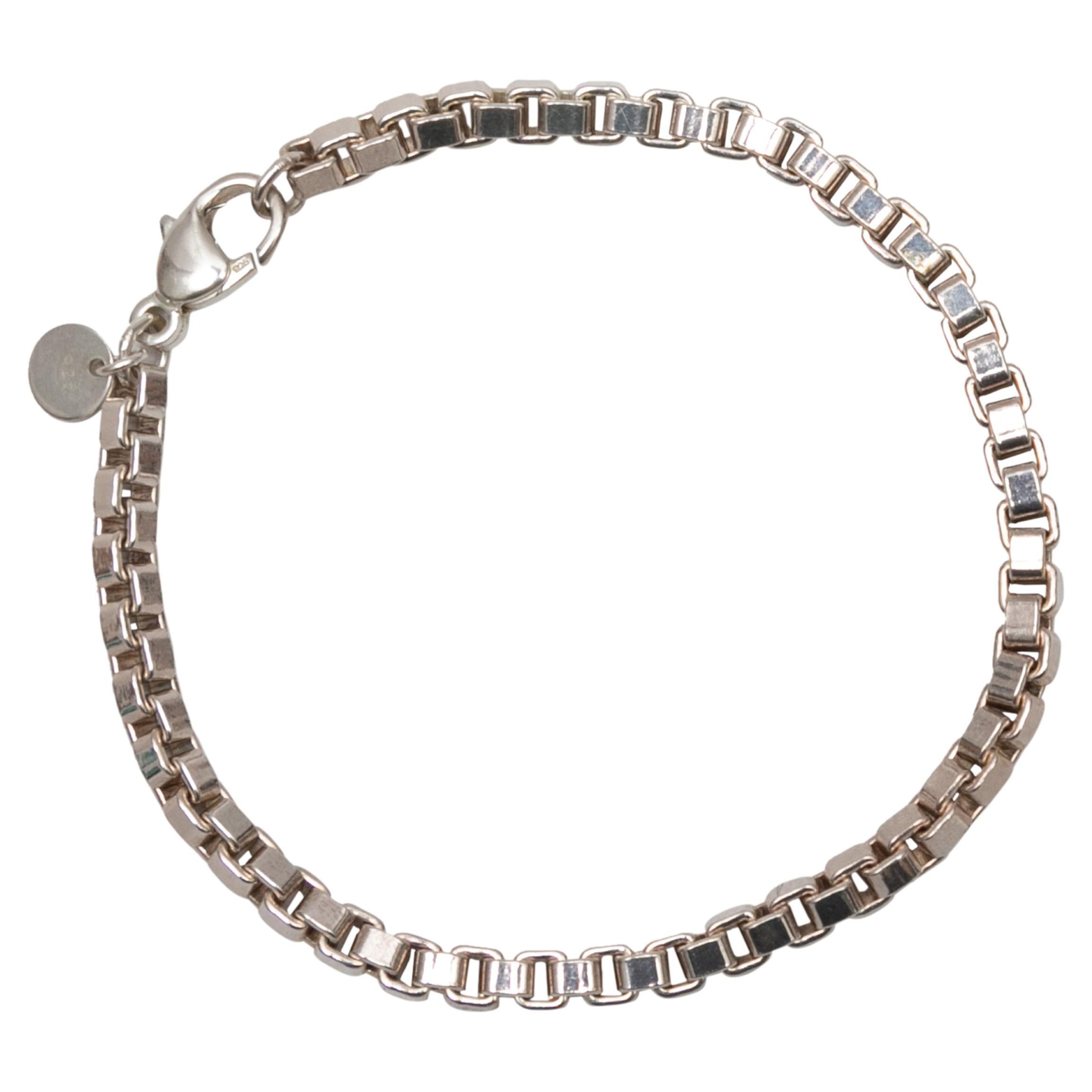 Tiffany & Co. - Argent sterling Bracelet à maillons vénitiens en vente