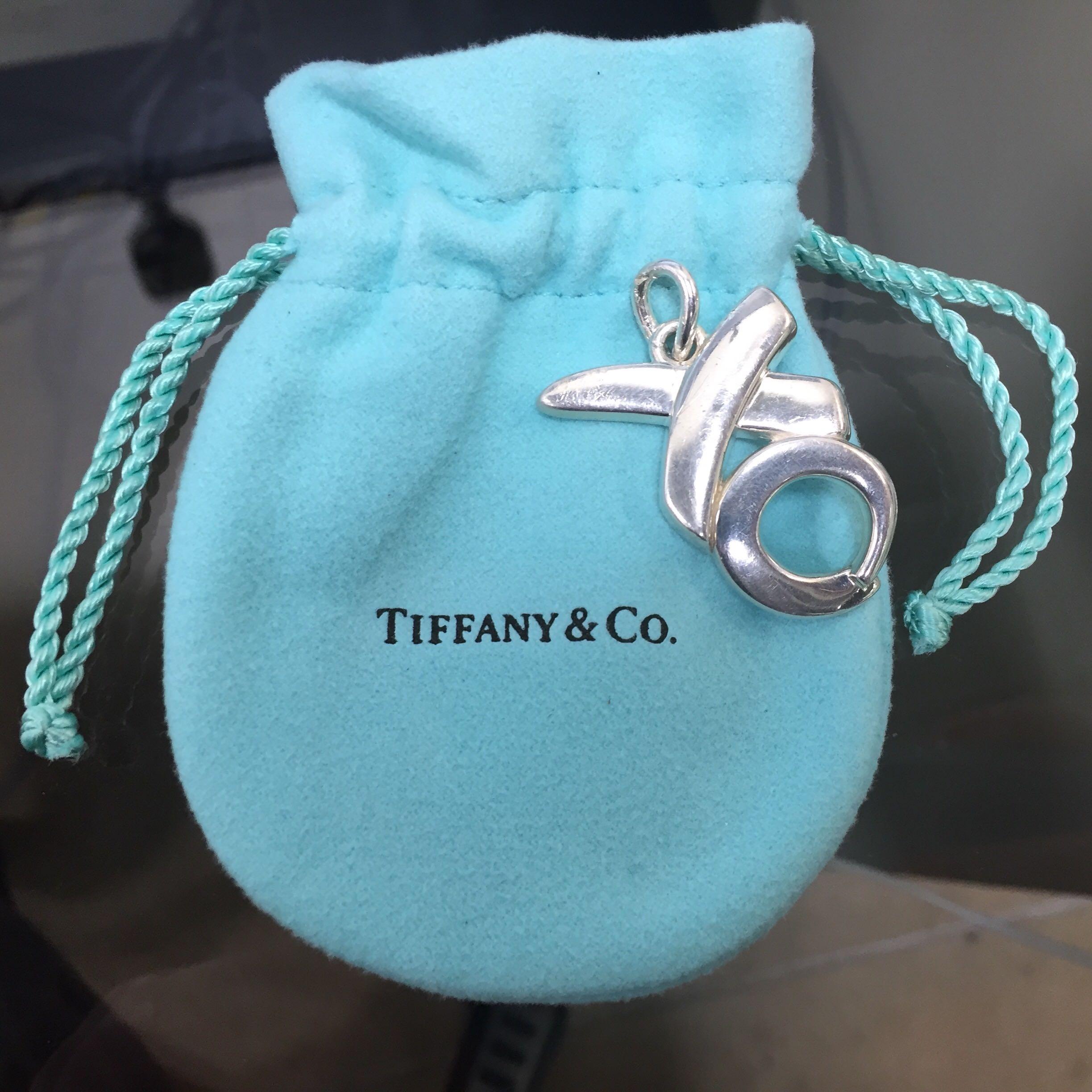 Women's or Men's Sterling Silver Tiffany & Co. XO Paloma Picasso Pendant Charm