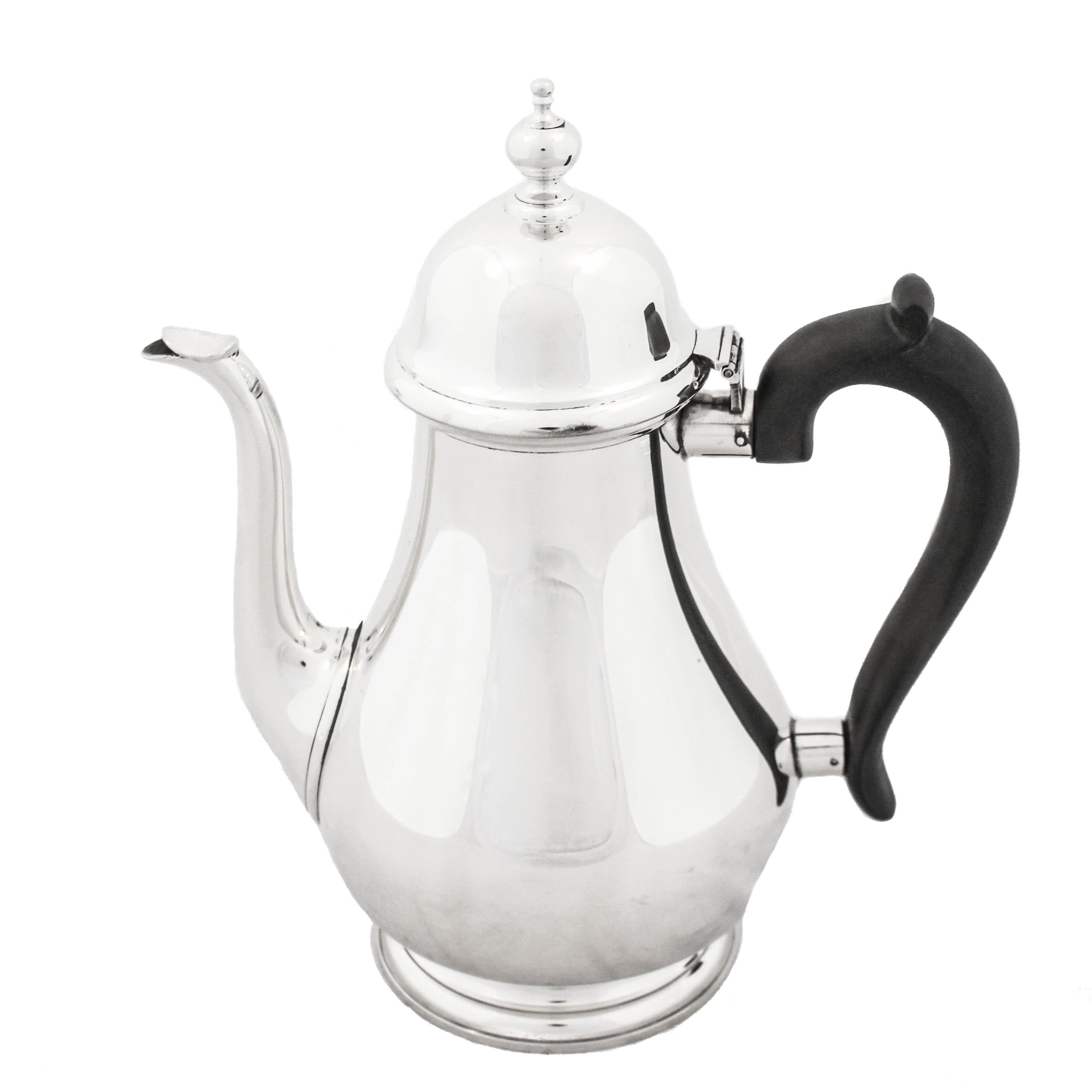 Mid-20th Century Sterling Silver Tiffany Coffee/Tea Pot For Sale
