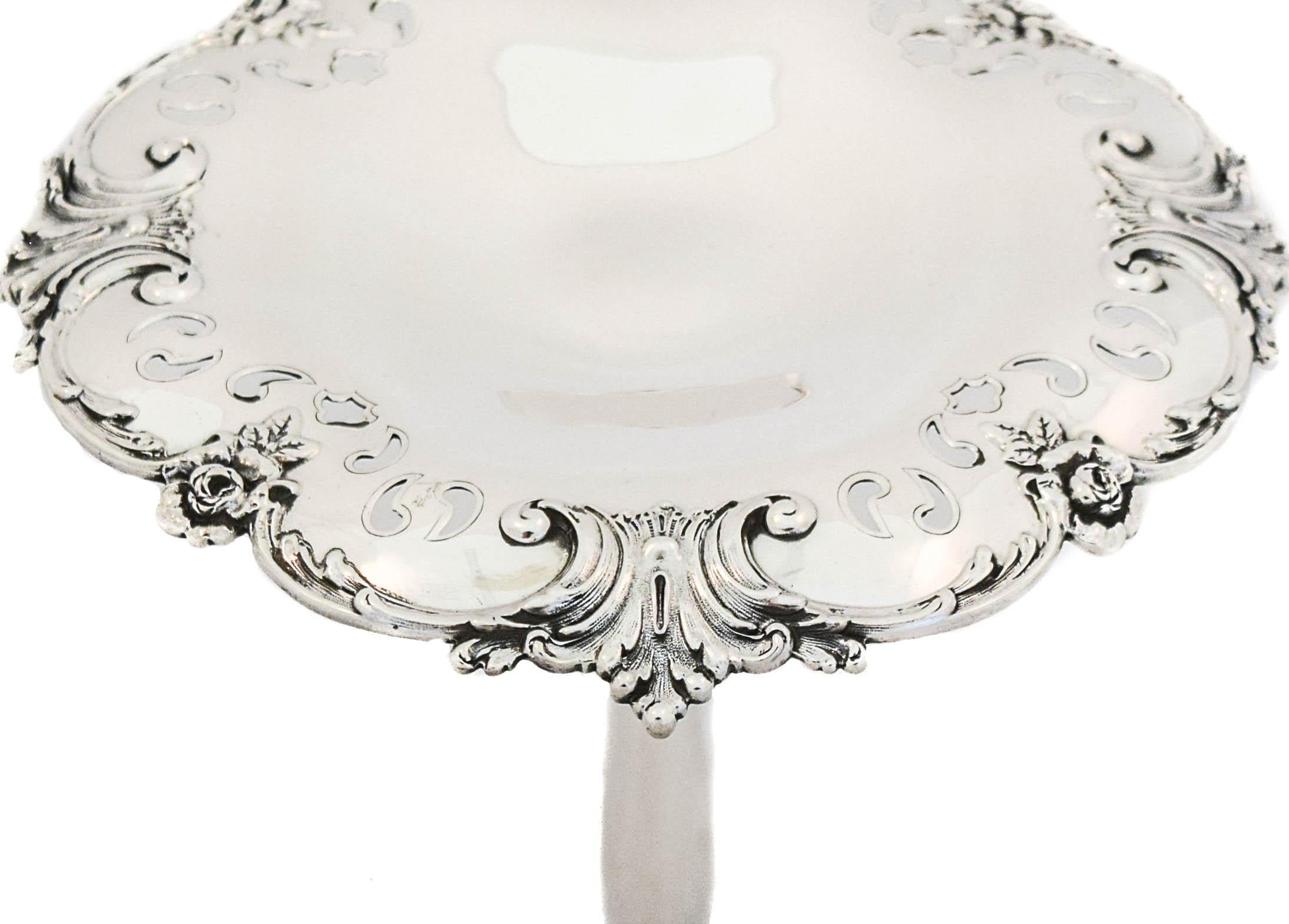 Early 20th Century Sterling Silver Tiffany Compote For Sale
