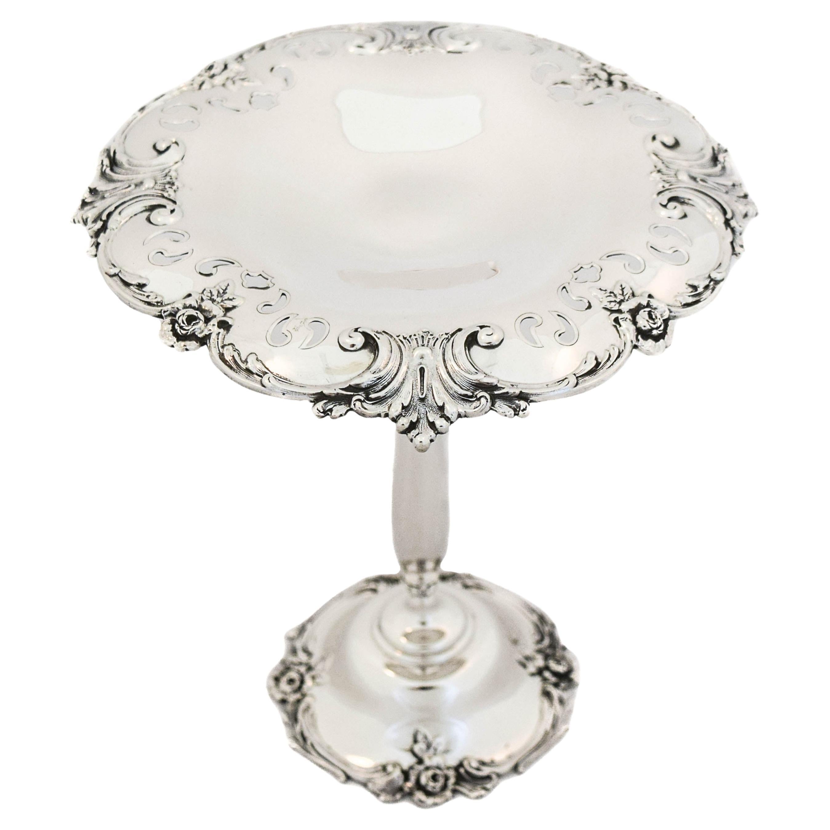 Sterling Silver Tiffany Compote For Sale