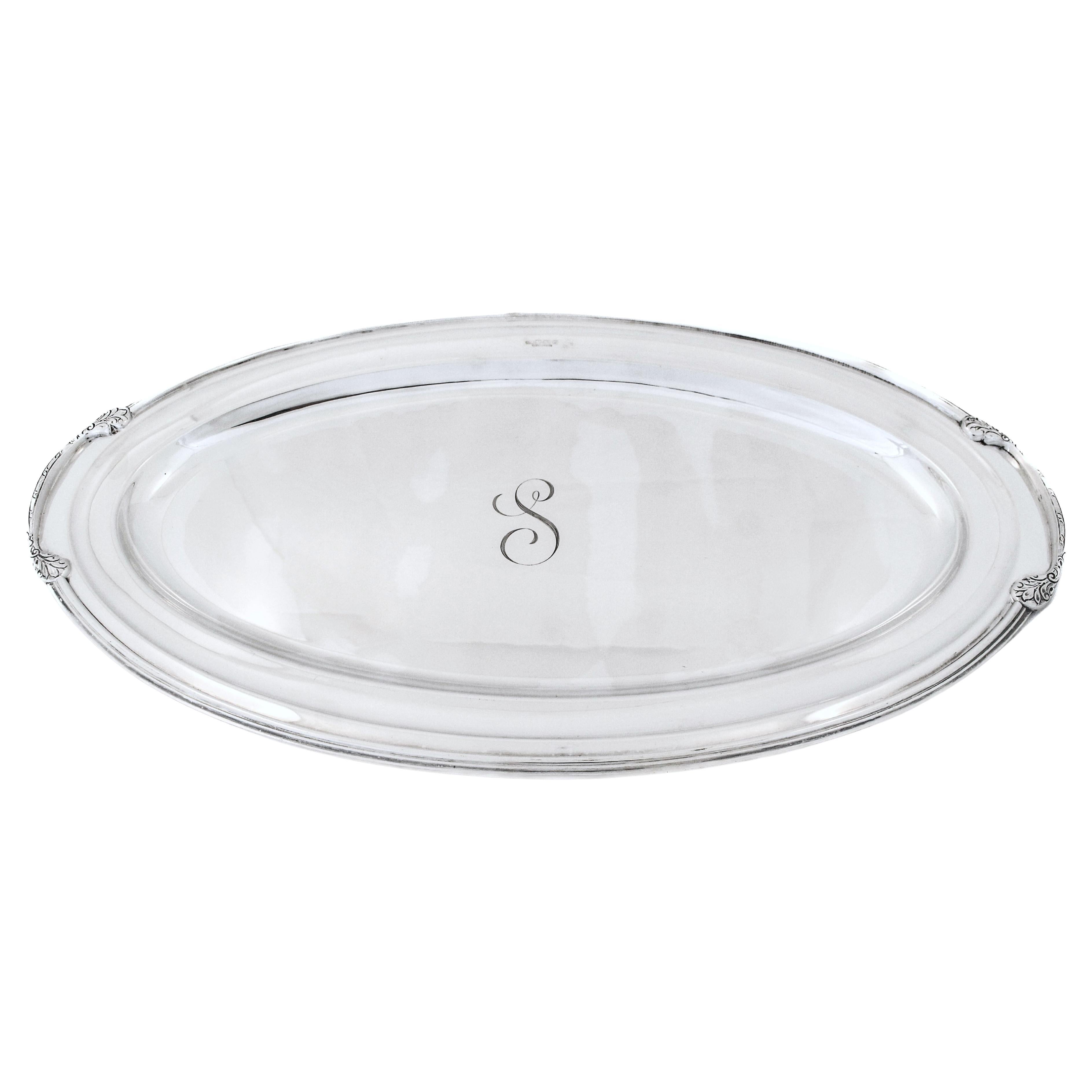 Plato pez Tiffany de plata de ley