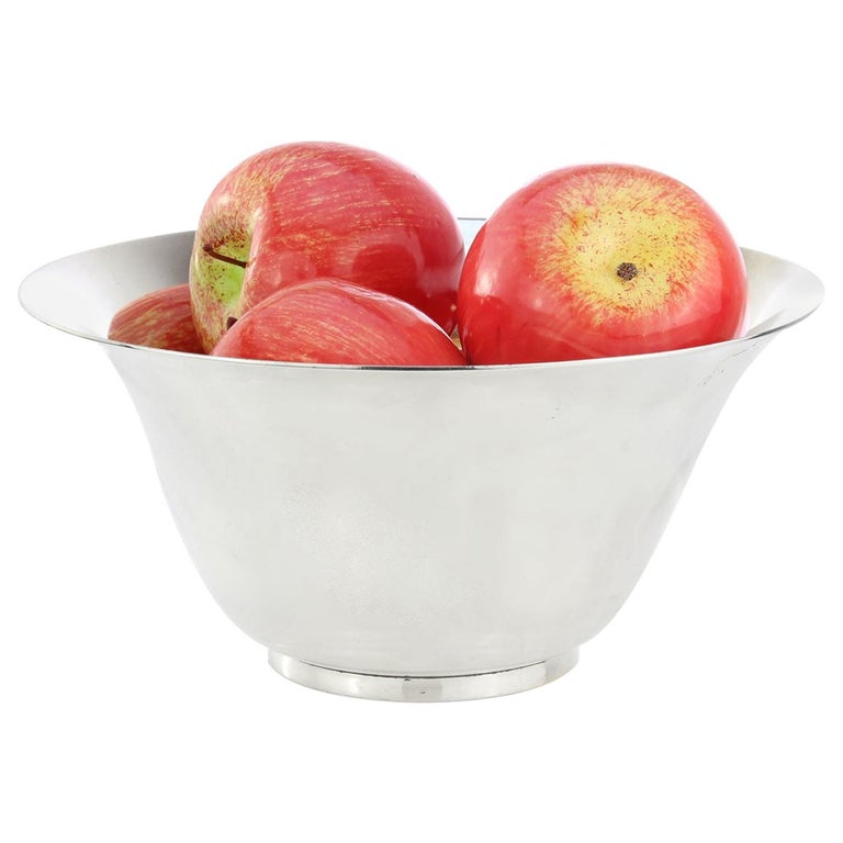 Sterling Silver Tiffany Fruit Bowl For Sale