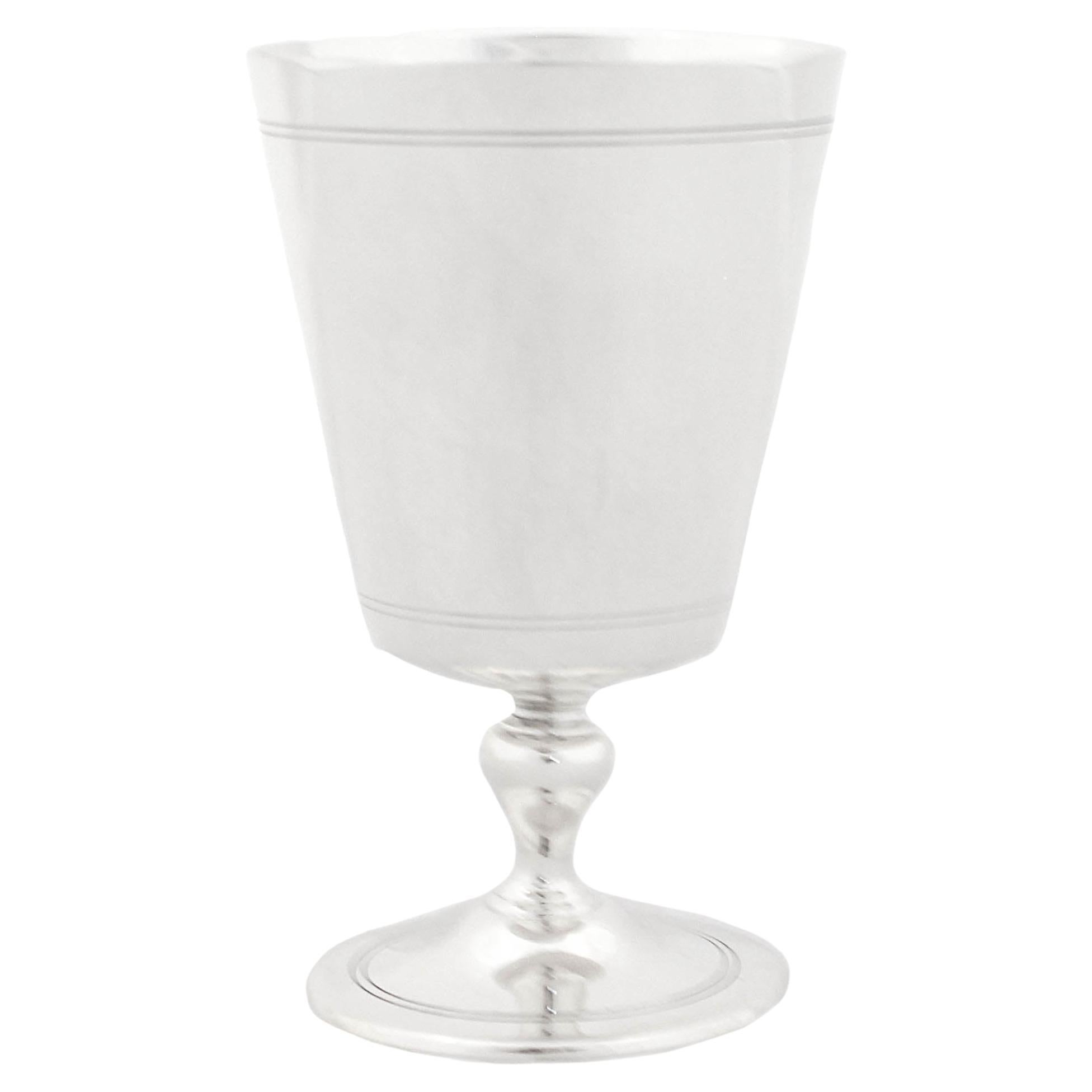 Sterling Silver Tiffany Mid-Century Goblet For Sale