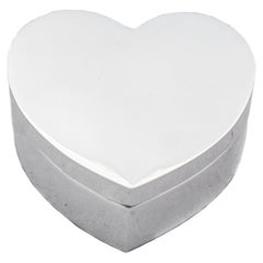Sterling Silver Tiffany Mid-Century Heart Box