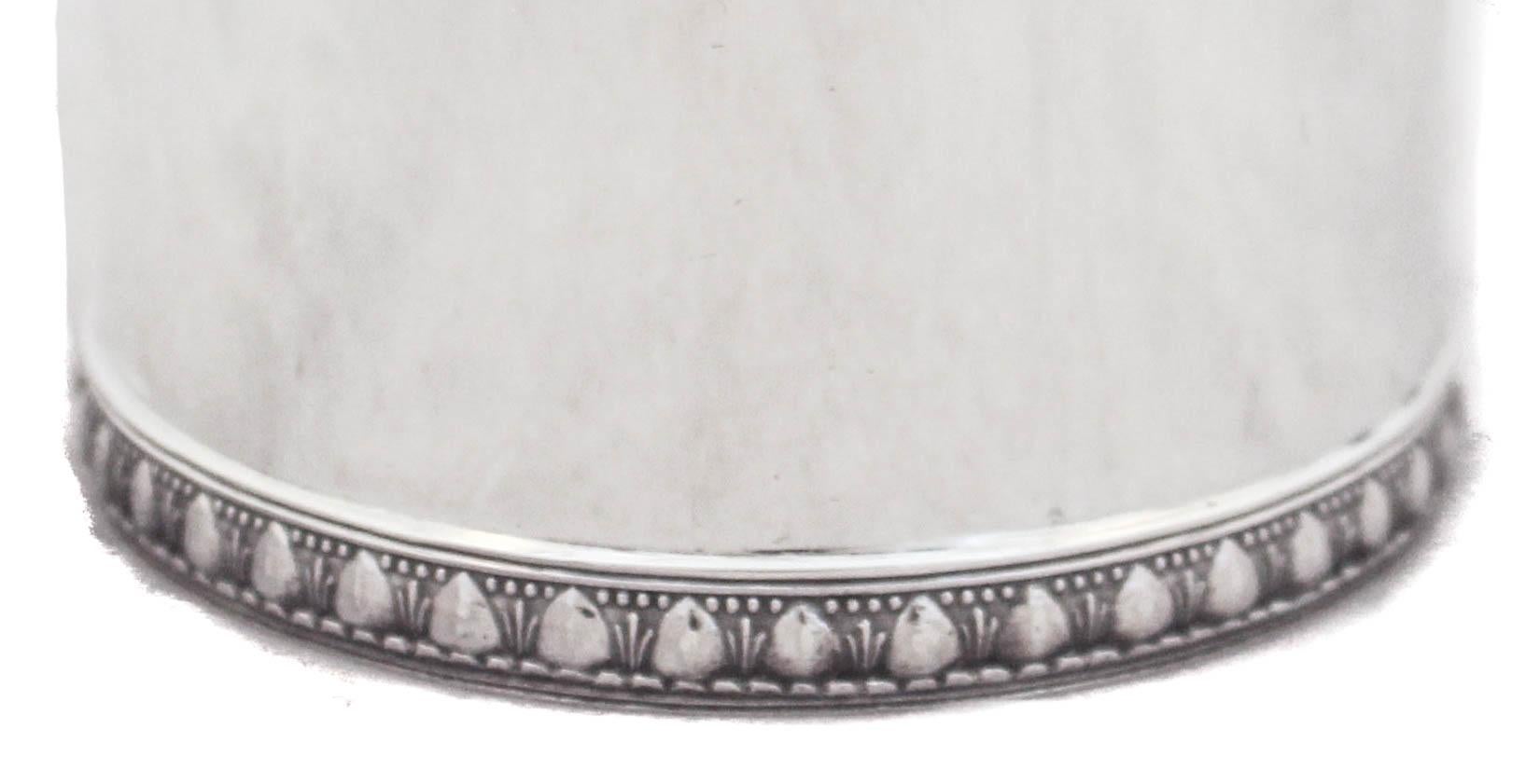 Late 19th Century Sterling Silver Tiffany Mug For Sale