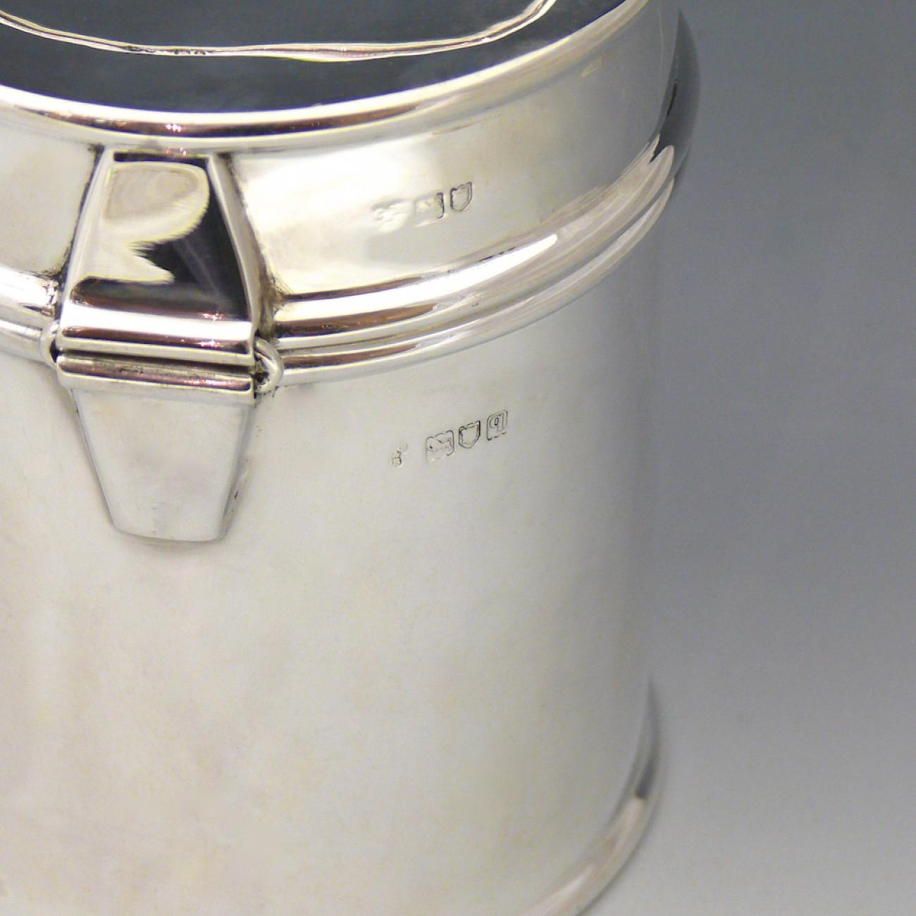 Early 20th Century Sterling Silver Tiffin Tin, Hallmarked 1911