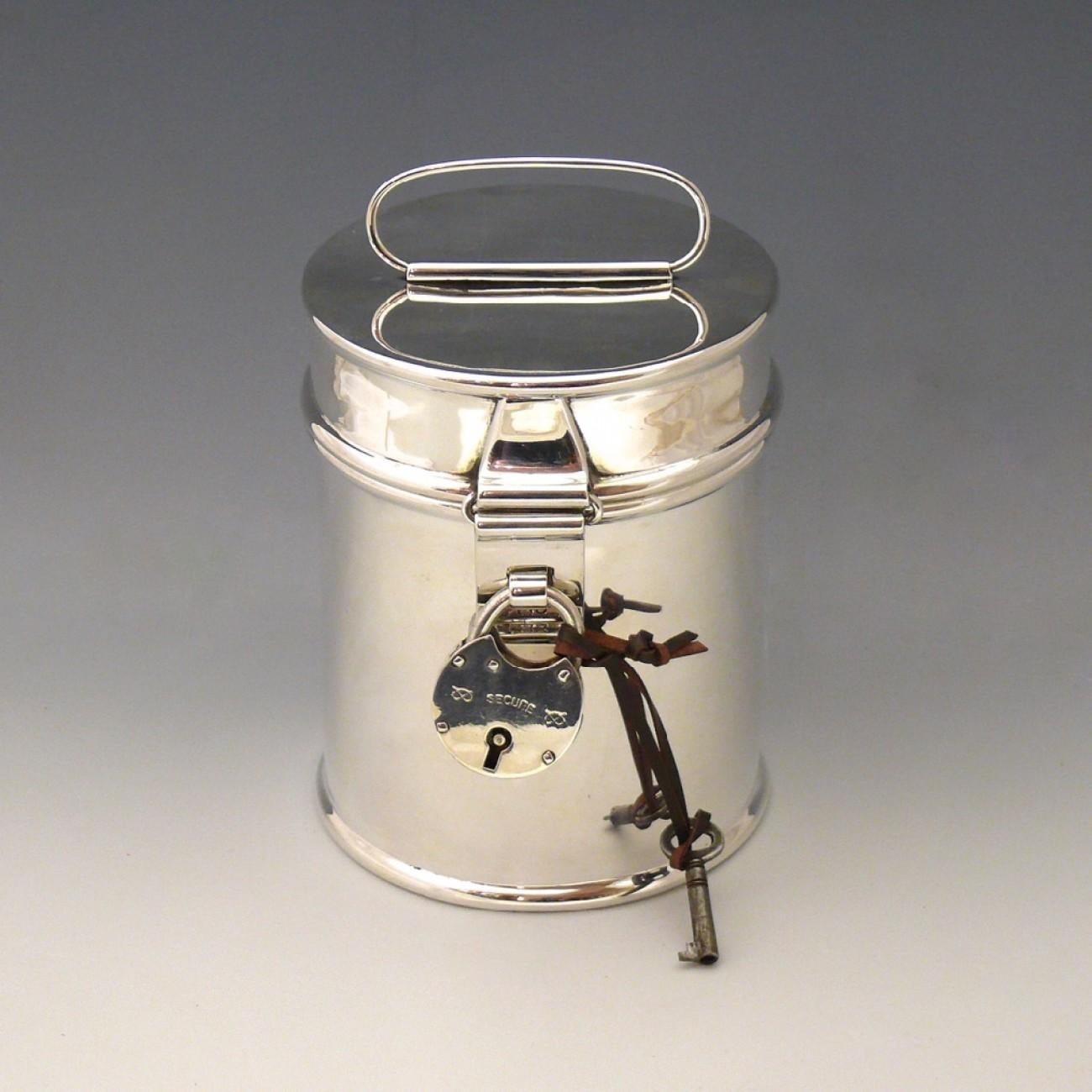 Sterling Silver Tiffin Tin, Hallmarked 1911 1