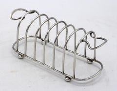 Sterling Silver Toast Rack, Chester, England, 1910, by George Unite & Sons
