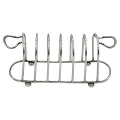 Sterling Silver Toast Rack, Chester, England, 1910, by George Unite & Sons
