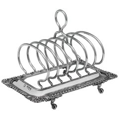 Antique Sterling Silver Toast Rack