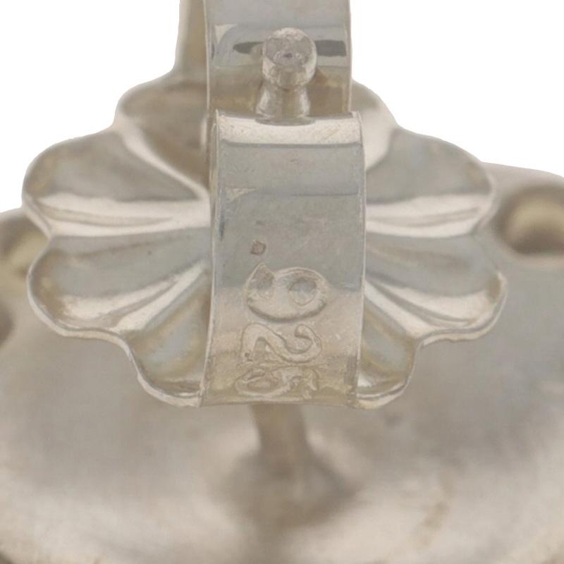 Sterlingsilber Topas-Ohrstecker - 925 & Gelbgold 18k rund .40ctw durchbohrt Damen im Angebot