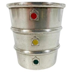 Medidor de licor o Jigger "Semáforo" de plata de ley de Gorham Silver Co.