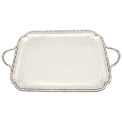 Sterling Silver Tray, Antique Edwardian by Elkington & Co Ltd.