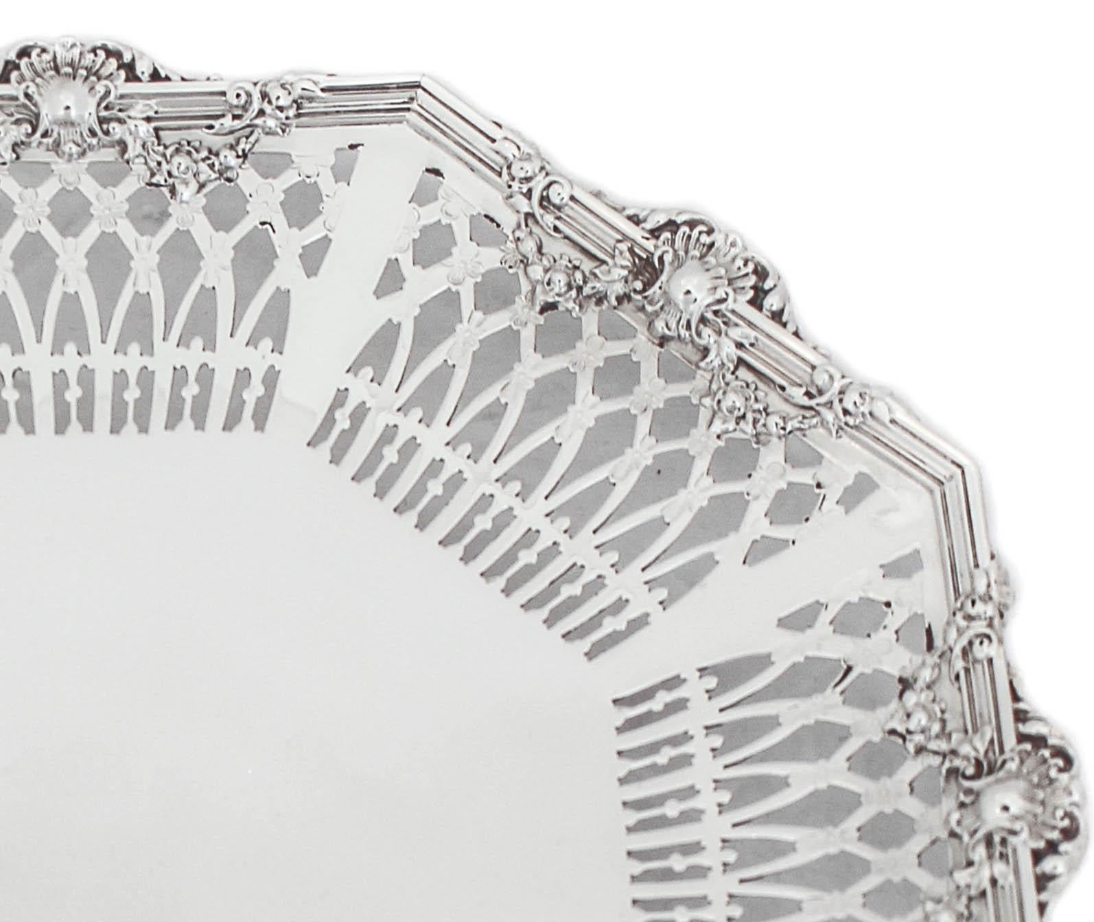 American Sterling Silver Tray For Sale